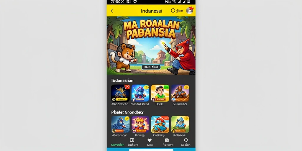 Tampilan awal aplikasi yang menarik dan informatif.