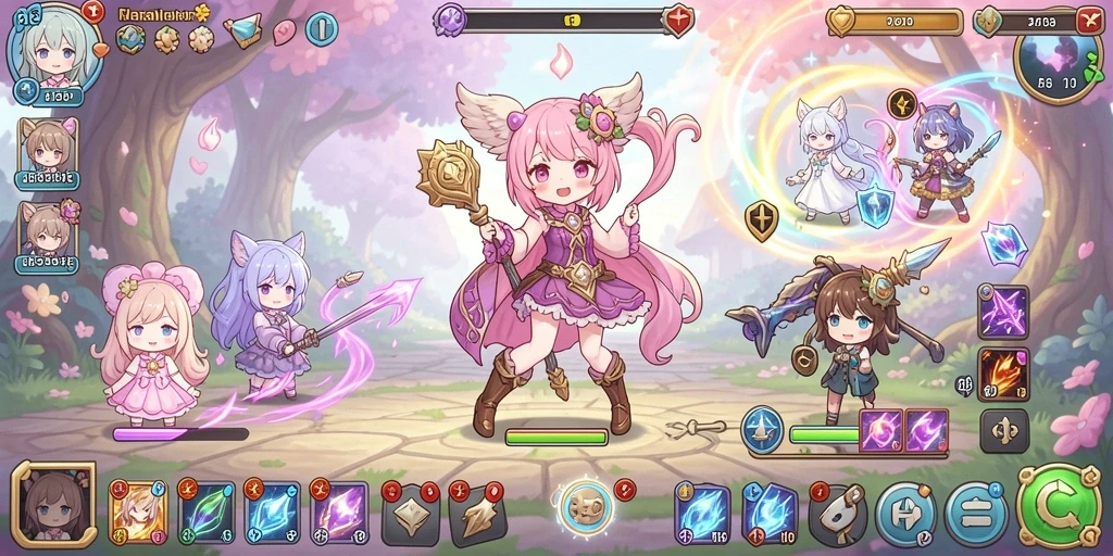 Tampilan awal game yang menarik perhatian.
