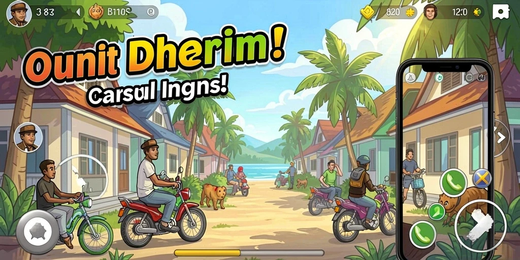 Screenshot menunjukkan karakter dengan armor yang lengkap.