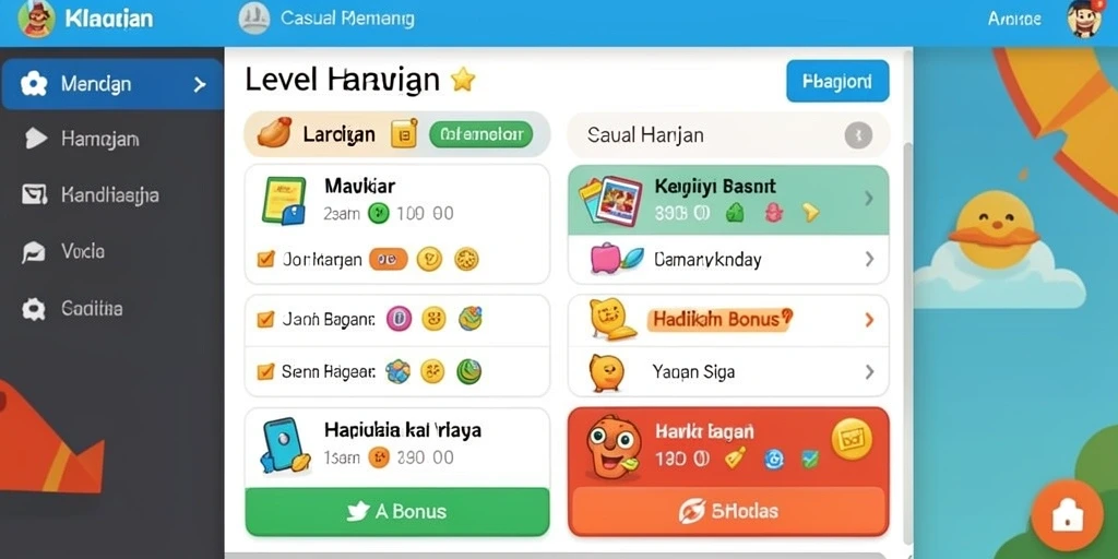 Tampilan antarmuka yang sederhana dan menarik.