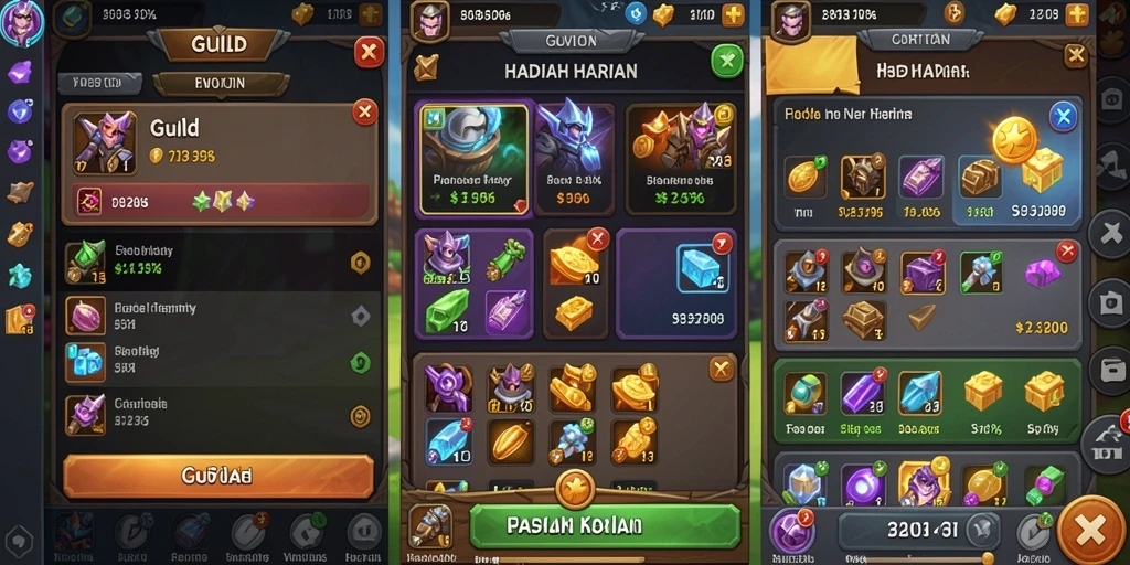 Screenshot menunjukkan tampilan awal permainan yang memikat.
